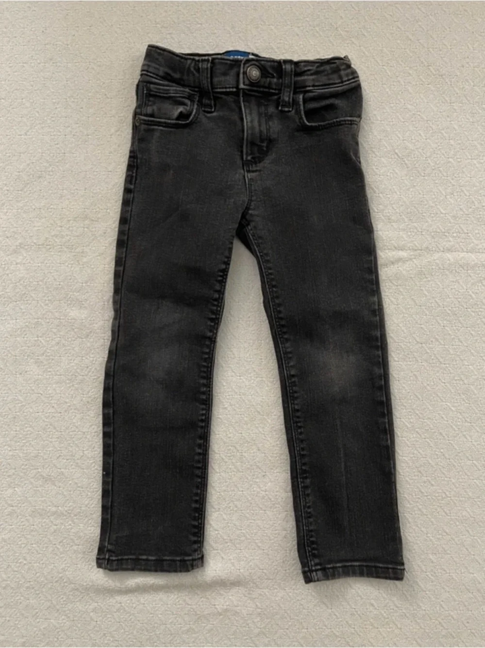 Old Navy Karate Slim Black Denim Pants with Adjustable Waistband
